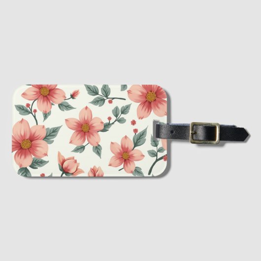 Blume Gepäckanhänger (Vorderseite (Horizontal))