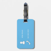 Blume Gepäckanhänger (Rückseite vertikal)