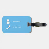 Blume Gepäckanhänger (Rückseite horizontal)