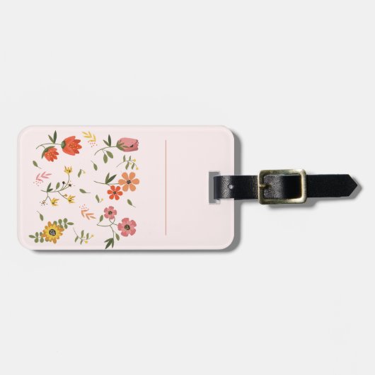 Blume Gepäckanhänger (Vorderseite horizontal)