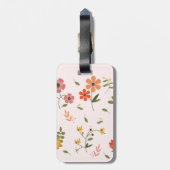 Blume Gepäckanhänger (Rückseite vertikal)