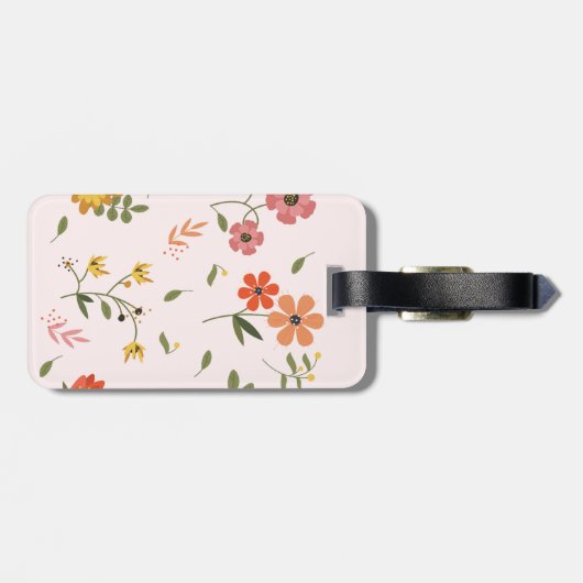 Blume Gepäckanhänger (Rückseite horizontal)