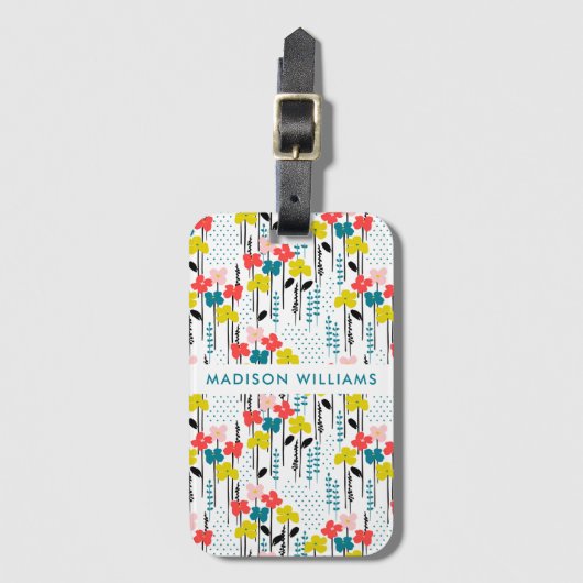 Blume Gepäckanhänger (Vorderseite Vertikal)