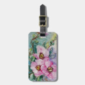 Blume Gepäckanhänger (Vorderseite vertikal)