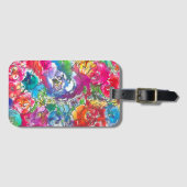 Blume Gepäckmarke Gepäckanhänger (Vorderseite (Horizontal))