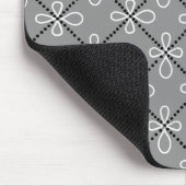 Blume gepunktetes Grid-Muster Mousepad (Ecke)