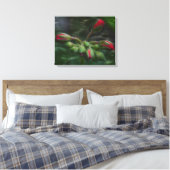 Blume Geranium Buds Leinwanddruck (Insitu (Schlafzimmer))