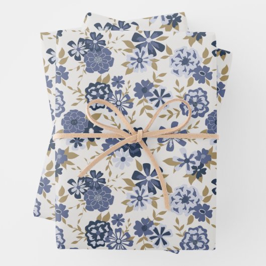 Blume Geschenk für Blaue Weintrauben Geschenkpapier Set (Beispiel)