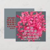 BLUME-GESCHENK FÜR DEN TOCHTERTAG (Vorne/Hinten)