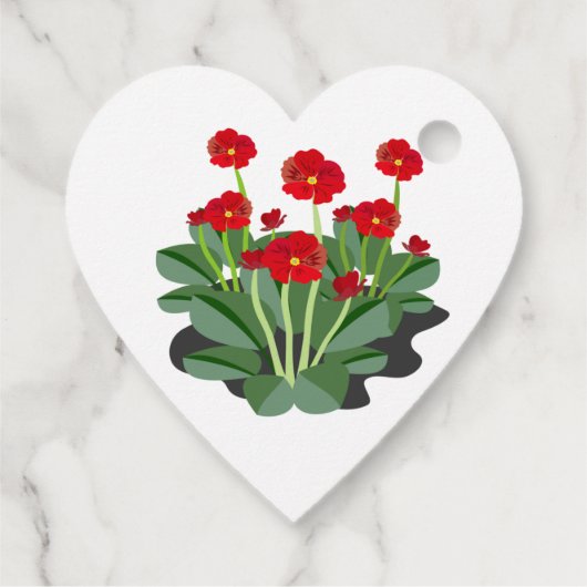 Blume Geschenkanhänger (Rückseite)