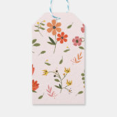 Blume Geschenkanhänger (Rückseite)