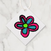 Blume Geschenkanhänger (Rückseite)