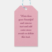 Blume Geschenkanhänger (Rückseite)