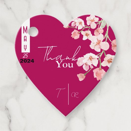 Blume Geschenkanhänger (Vorderseite)