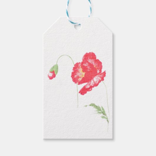 Blume Geschenkanhänger (Vorderseite)