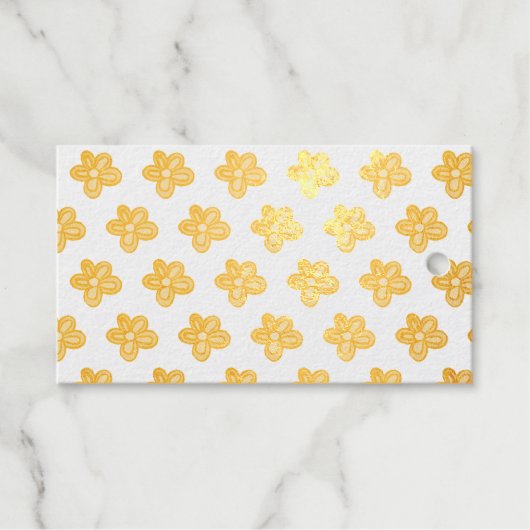 Blume Geschenkanhänger (Vorderseite (Horizontal))