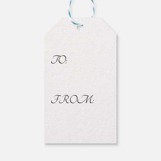 Blume Geschenkanhänger (Rückseite)