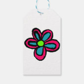 Blume Geschenkanhänger (Rückseite)