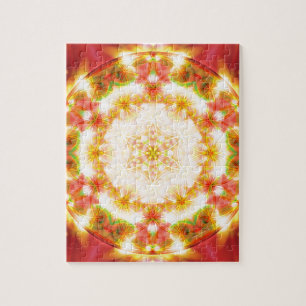 Blume Geschenke der Lebenmandala-15 Puzzle