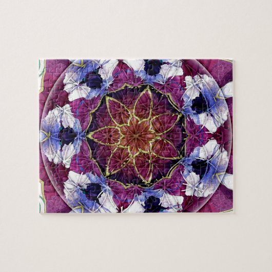Blume Geschenke der Lebenmandala-8 Puzzle (Horizontal)