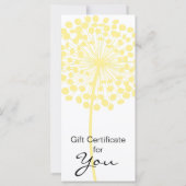 Blume-Geschenkgutschein Design 3 (Rückseite)