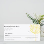 Blume-Geschenkgutschein Design 3 (Stehend Vorderseite)