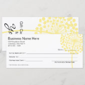 Blume-Geschenkgutschein Design 3 (Vorne/Hinten)
