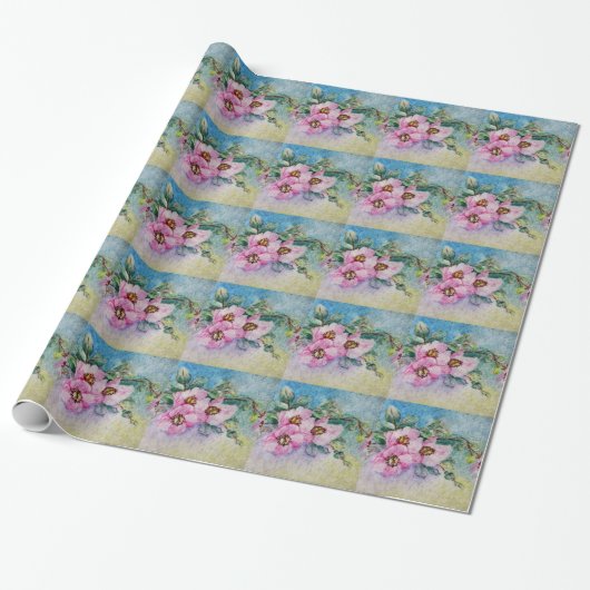 Blume Geschenkpapier (Ungerollt)