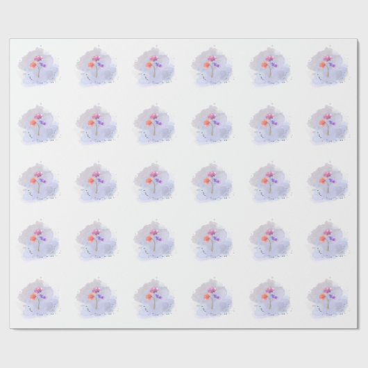 Blume Geschenkpapier (Flach)