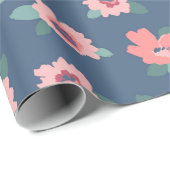 Blume Geschenkpapier (Rolleneckpunkt)