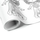 Blume Geschenkpapier (Rolleneckpunkt)
