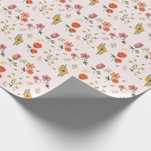 Blume Geschenkpapier (Ecke)