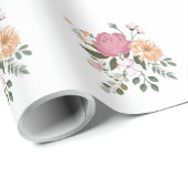 Blume Geschenkpapier (Rolleneckpunkt)