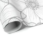 Blume Geschenkpapier (Rolleneckpunkt)