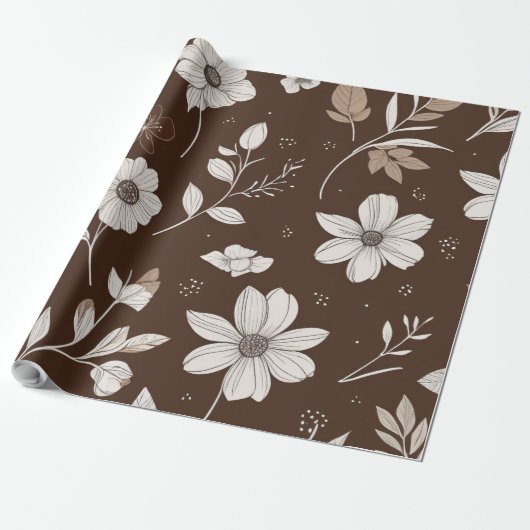 Blume Geschenkpapier (Ungerollt)
