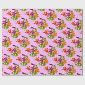Blume Geschenkpapier (Flach)