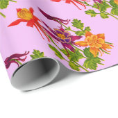 Blume Geschenkpapier (Rolleneckpunkt)