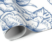 Blume Geschenkpapier (Rolleneckpunkt)