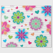 Blume Geschenkpapier (Flach)
