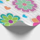 Blume Geschenkpapier (Ecke)