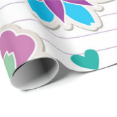Blume Geschenkpapier (Rolleneckpunkt)