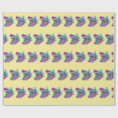 Blume Geschenkpapier (Flach)