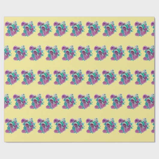 Blume Geschenkpapier (Flach)