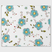 Blume Geschenkpapier (Flach)