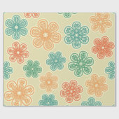 Blume Geschenkpapier (Flach)