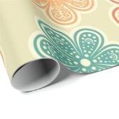 Blume Geschenkpapier (Rolleneckpunkt)