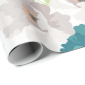 Blume Geschenkpapier (Rolleneckpunkt)