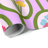 Blume Geschenkpapier (Rolleneckpunkt)