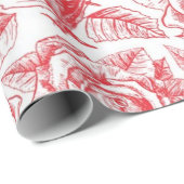 Blume Geschenkpapier (Rolleneckpunkt)