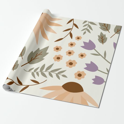 Blume Geschenkpapier (Ungerollt)